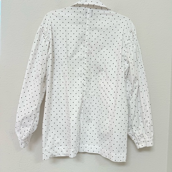 Et Tigre Button Down Shirt White Dot - Picture 2 of 7